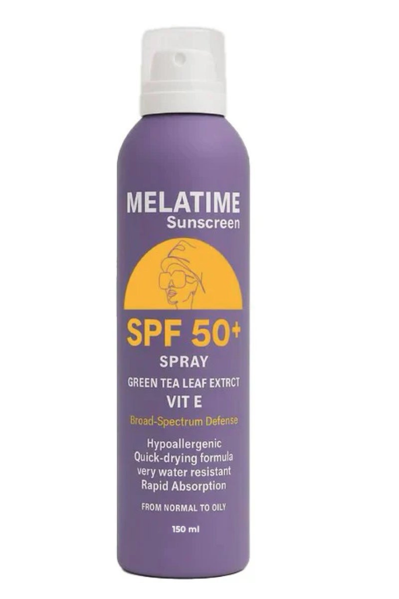 ميلاتايم بخاخ ميلاتايم الواقي من الشمس (SPF 50+) 150 مل