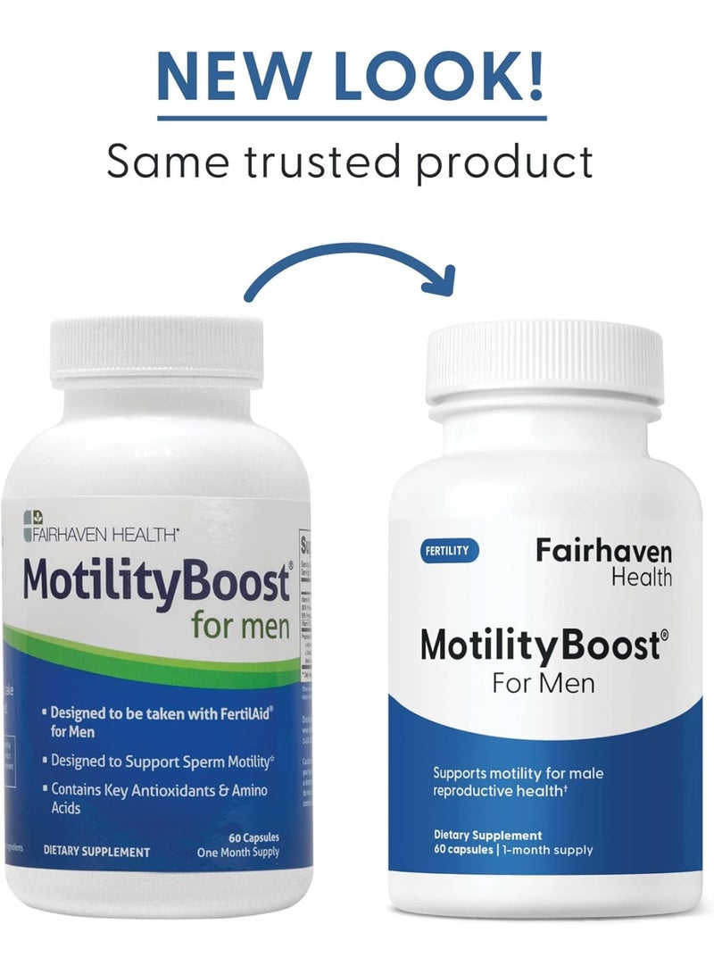 fairhaven health FertilAid for Men, MotilityBoost, Countboost Bundle - Male Fertility Stack with Preconception Vitamin & Fertility Formula Targets Count, Motility, Morphology, with Maca, Ashwagandha, CoQ10, Zinc - Image 2