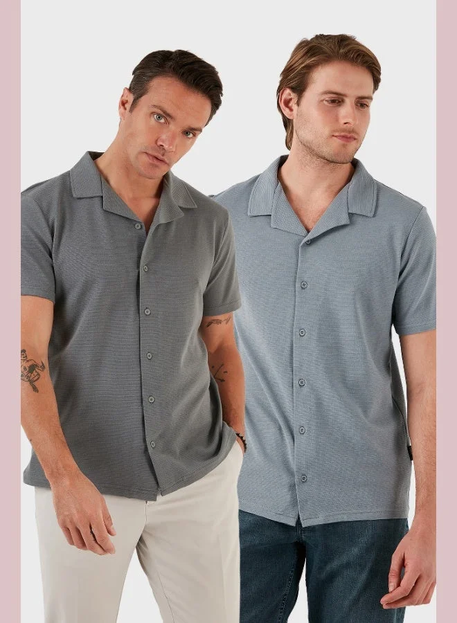 Buratti Cotton Regular Fit Short Sleeve 2-Pack Shirt Men's SHIRT 5902640S2