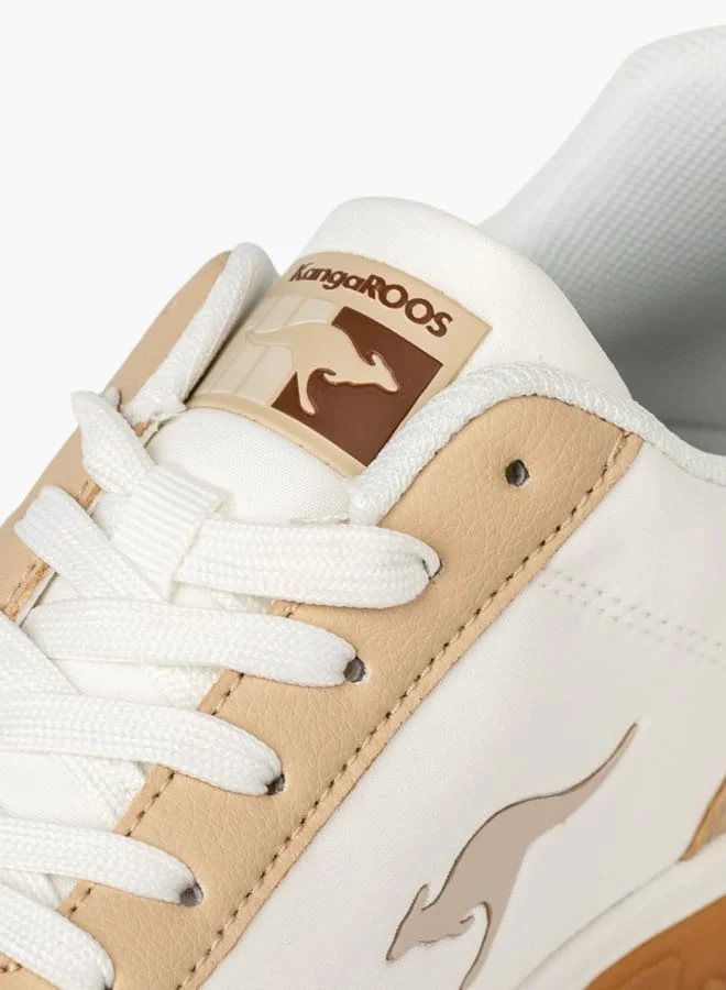 kangaROOS Womens Logo Detail Walking Shoes With Lace-Up Closure