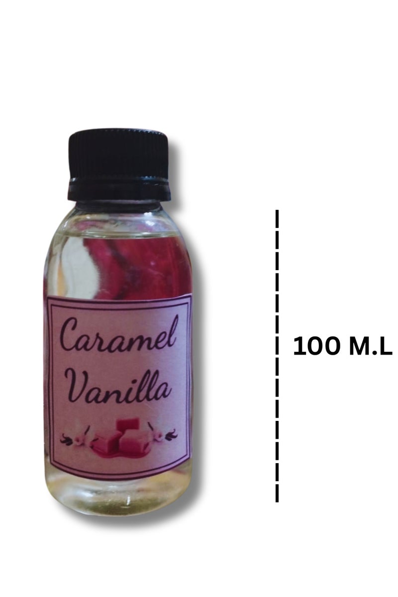 Concentrated Caramel Vanilla Perfume, 100ml Refill Bottle for All Diffusers - A Long-Lasting, Fragranced Home and Car Fragrance - Image 2
