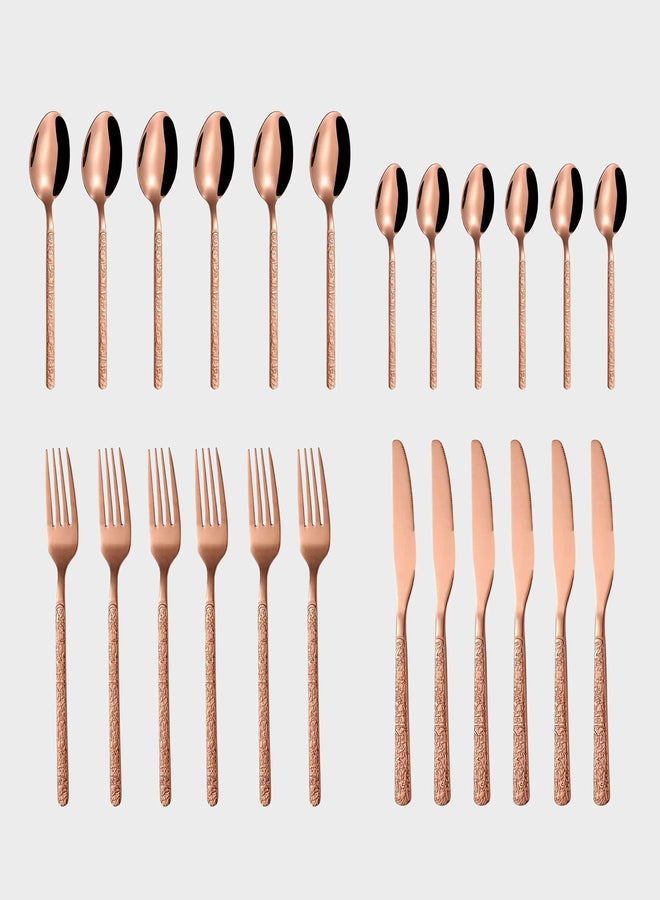 VAV GET 24-Piece Flatware Cutlery Set For 6 People - Image 4