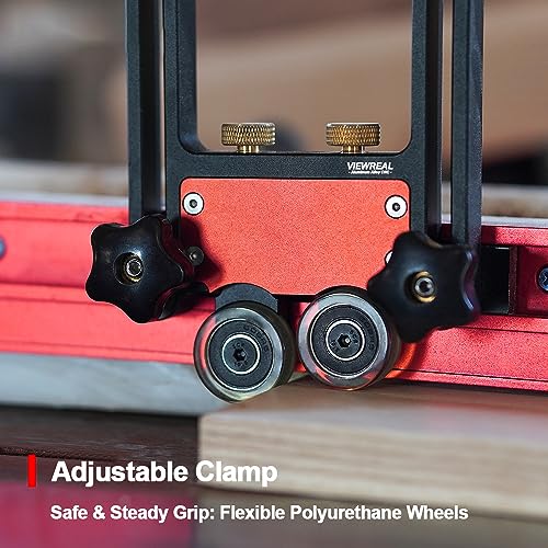 ViewReal Versatile Bearing Roller Featherboards for Table Saw and Router Table Fence: Precise Cutting and Enhanced Safety with Featherboards for Table Saw Accessories - Image 2