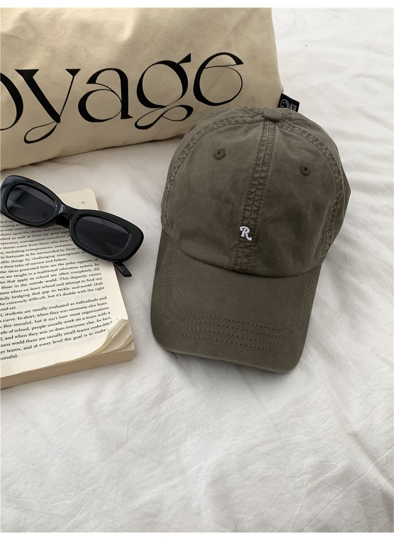 Generic - High-Quality Embroidered Cotton Baseball Cap Retro Navy blue - Image 1