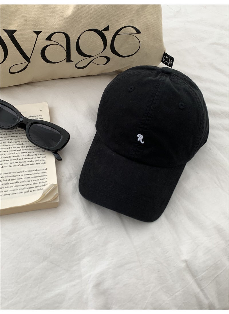 Generic - High-Quality Embroidered Cotton Baseball Cap Retro Navy blue - Image 1