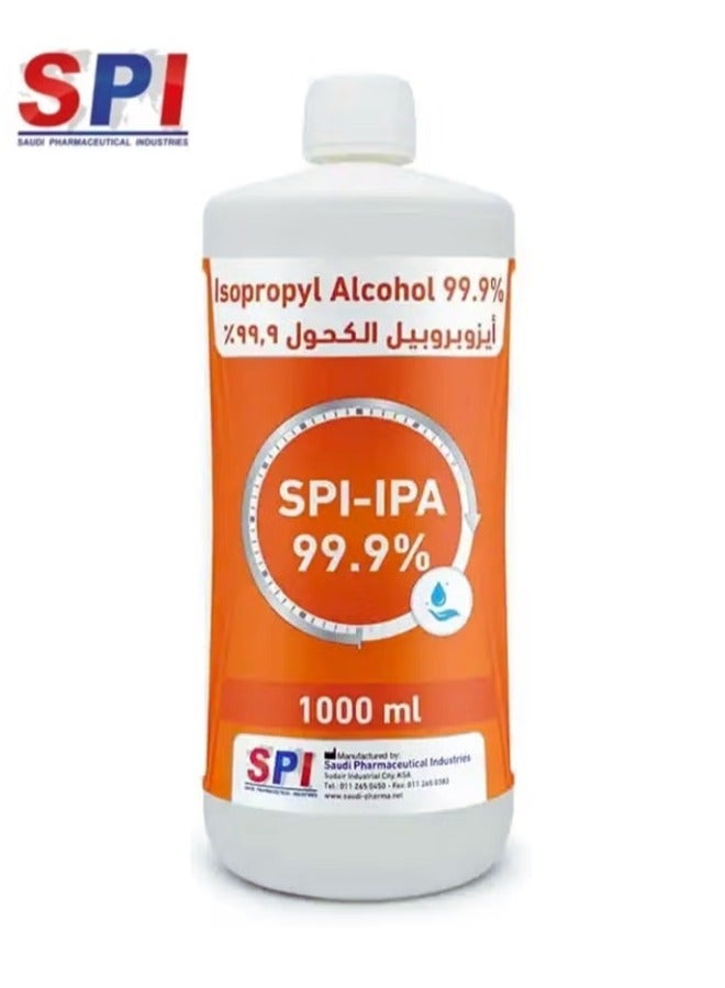 SPI Medical Pure Isopropyl Alcohol SPI-IPA 99.9% 1L (ISO) - Image 1