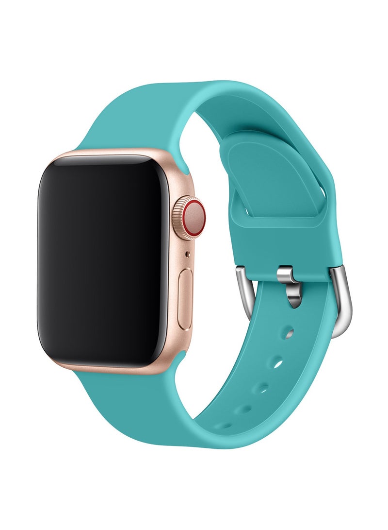 HablTech 6 Pcs Classic Silicone Band Compatible with Apple Watch 38mm/40mm/41mm/42mm Classic Soft Replacement Strap Applicable to iWatch Series 11/10/9/8/7/6/5/4/SE/SE2/SE3 - Image 4