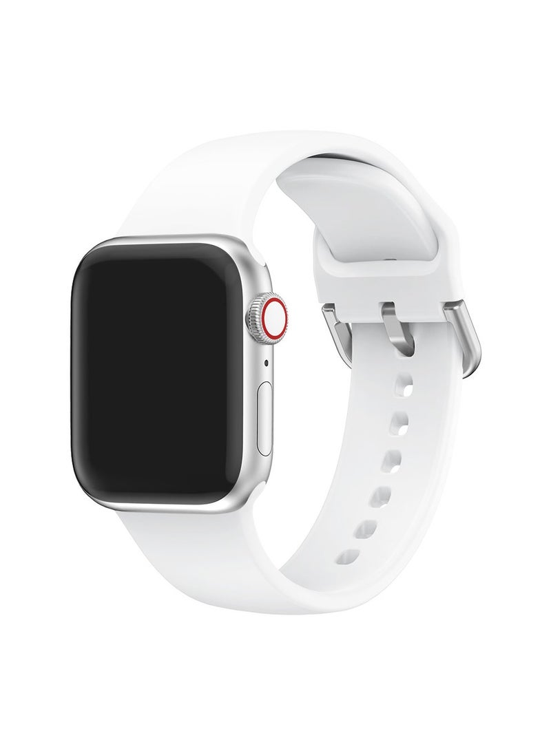 HablTech 6 Pcs Classic Silicone Band Compatible with Apple Watch 38mm/40mm/41mm/42mm Classic Soft Replacement Strap Applicable to iWatch Series 11/10/9/8/7/6/5/4/SE/SE2/SE3 - Image 5
