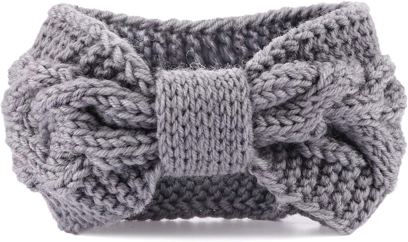 DRESHOW Knit Crochet Headband for Women Ear Warmer Soft Turban Stretch Warmer Headbands Winter Fashion Head Wrap - Image 4