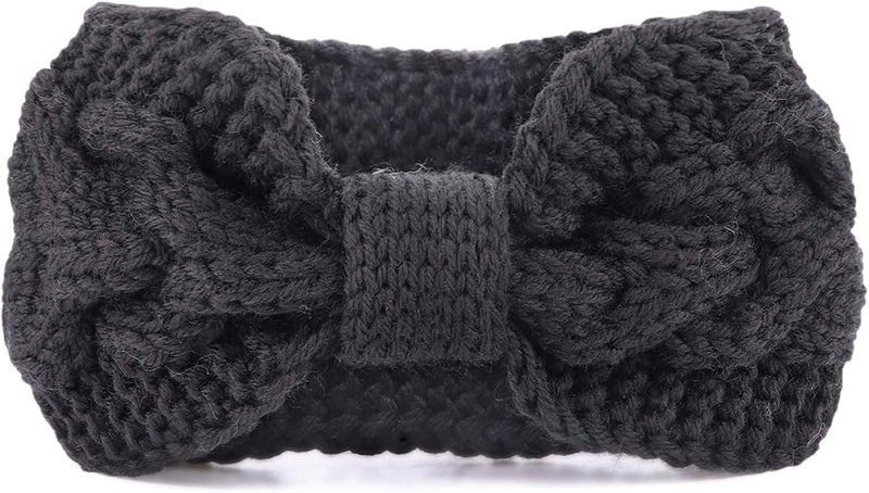 DRESHOW Knit Crochet Headband for Women Ear Warmer Soft Turban Stretch Warmer Headbands Winter Fashion Head Wrap - Image 5