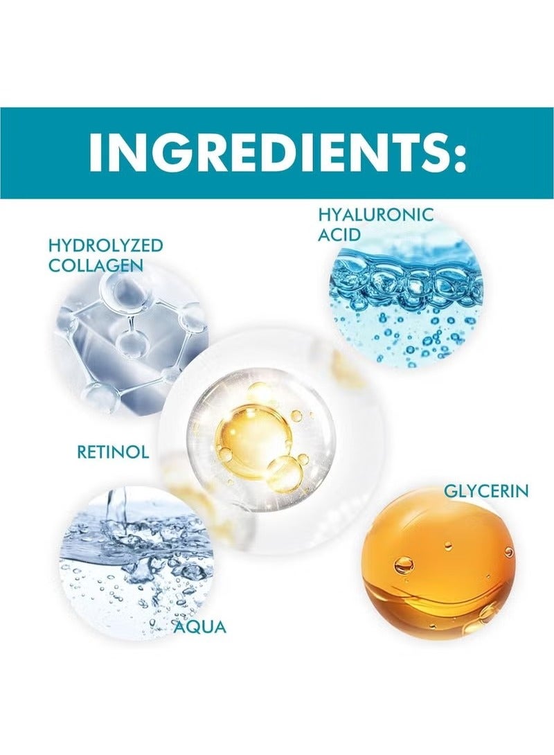 هويجي الريتينول كريم الوجه ، الكولاجين وحمض الهيالورونيك مرطب الوجه ، ومكافحة الشيخوخة كريم عضلة رافعة ، كريم النهار والليل للحد من التجاعيد والخطوط الدقيقة والتجفيف - Image 5