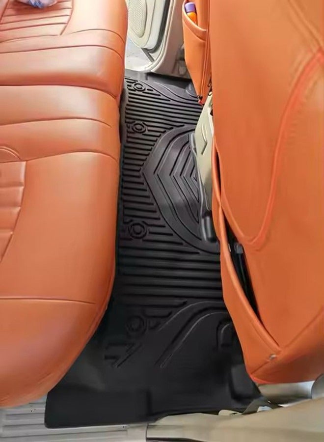 سجاد أرضي مخصص لنيسان باترول سفاري Y61. سجاد أرضي ثقيل 5d TPE لباترول Y61. مقاوم لجميع الأحوال الجوية. مجموعة من 3. أسود. - Image 4