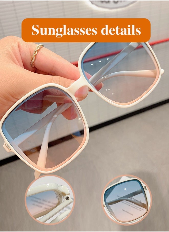 Fazza Sunglasses Oversized Square for Women Big Large Wide Fashion Shades  UV Protection Unisex  - Image 3