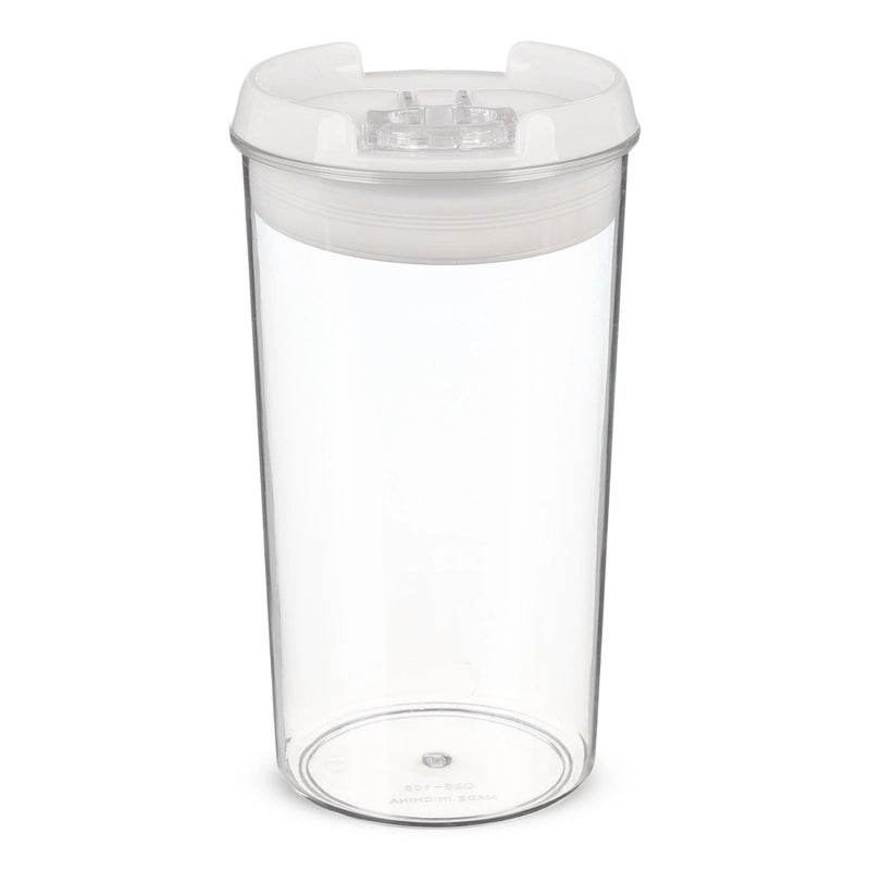Storage Vacuum Food Jar, 1200ml with Upper Lock, High Quality Plastic - Transparent - Image 1