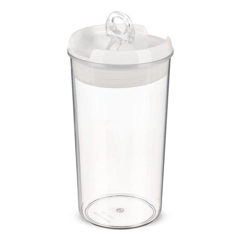 Storage Vacuum Food Jar, 1200ml with Upper Lock, High Quality Plastic - Transparent - Image 2