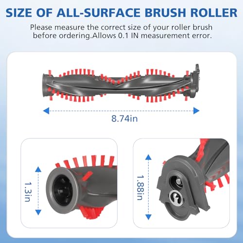 LINNIW Brush Roller Replacement Kit Compatible with Shark DuoClean NV800, NV800W, NV801, NV801Q, NV803, UV810, HV380, HV380C, HV380W, HV381, HV381C, HV382, HV382BRN, HV383, HV384Q Vacuum Cleaner, 8.74IN - Image 5