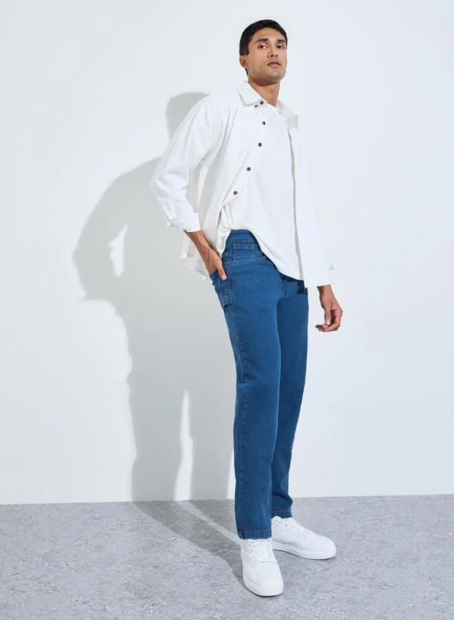 ستايلي Men Relaxed Fit Jeans with Loop