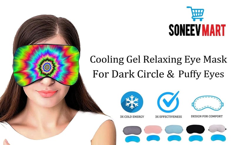 Luxurious Gel Eye Mask for Soothing Relaxation and Stress Relief Reusable and Cold Therapy Ideal for Puffy Eyes Dark Circles Headache Relief - Image 3