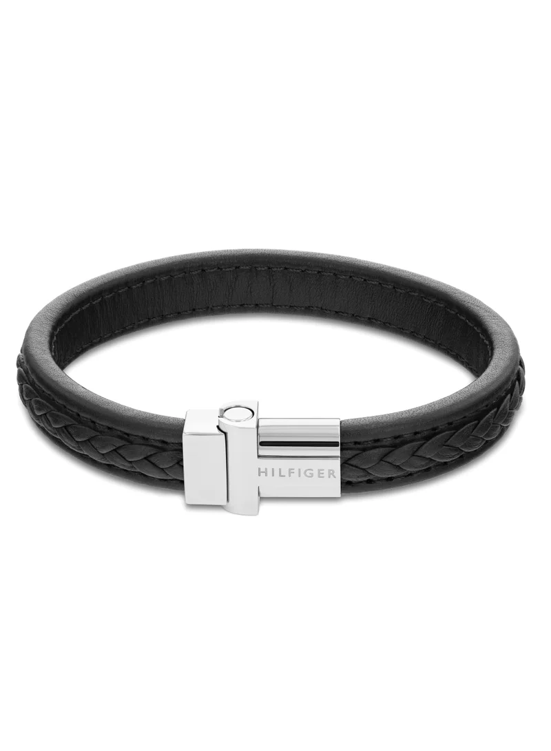 تومي هيلفيغر Tommy Hilfiger Men's Leather Bracelet - 2790375