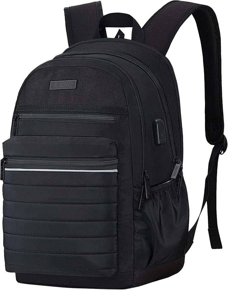 KEOFID Laptop Backpack, Travel Backpack for Men and Women, USB Charging Port - Image 1
