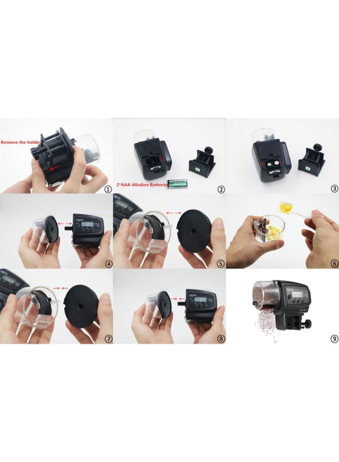 ريسن موزع طعام الأسماك الرقمي الأوتوماتيكي - البطاريات متضمنة - Image 5