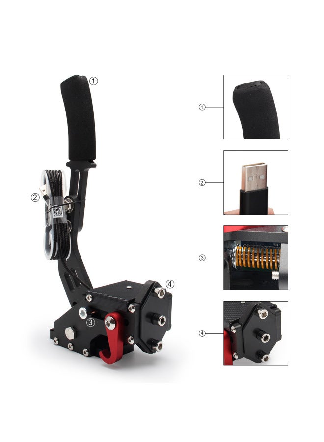 Pc Drift Handbrake Racing Steam Game Handbrake Usb Analog Linear Game Handbrake - Image 5