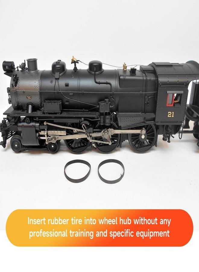 Trdzi 242-206 Tire Rubbe Replacements for Lionel O Gauge Steam Engine - Locomotives Rubber Tire, 4 Pack(Approx 1.1" Diameter) - Image 5