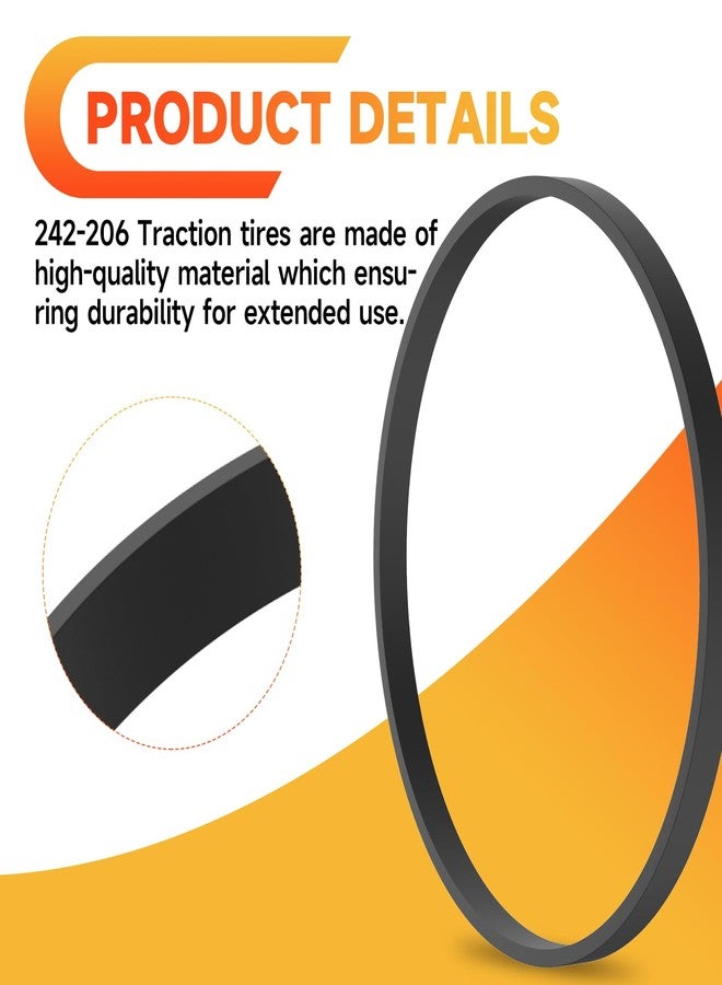 Trdzi 242-206 Tire Rubbe Replacements for Lionel O Gauge Steam Engine - Locomotives Rubber Tire, 4 Pack(Approx 1.1" Diameter) - Image 3