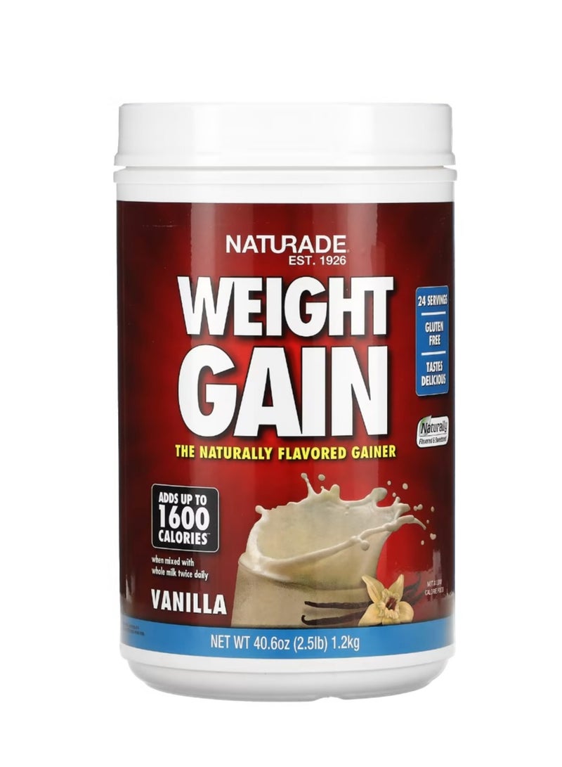 ناتورادي زيادة الوزن بالفانيليا 2.5 رطل (1.2 كجم) - Image 1