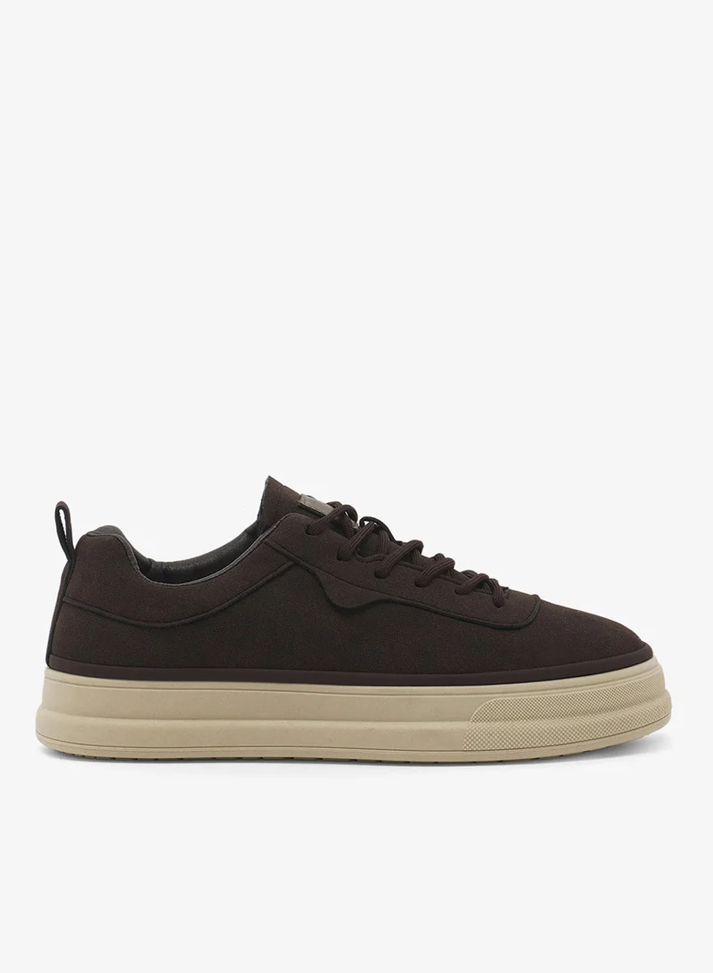 Faux Suede Casual Sneakers