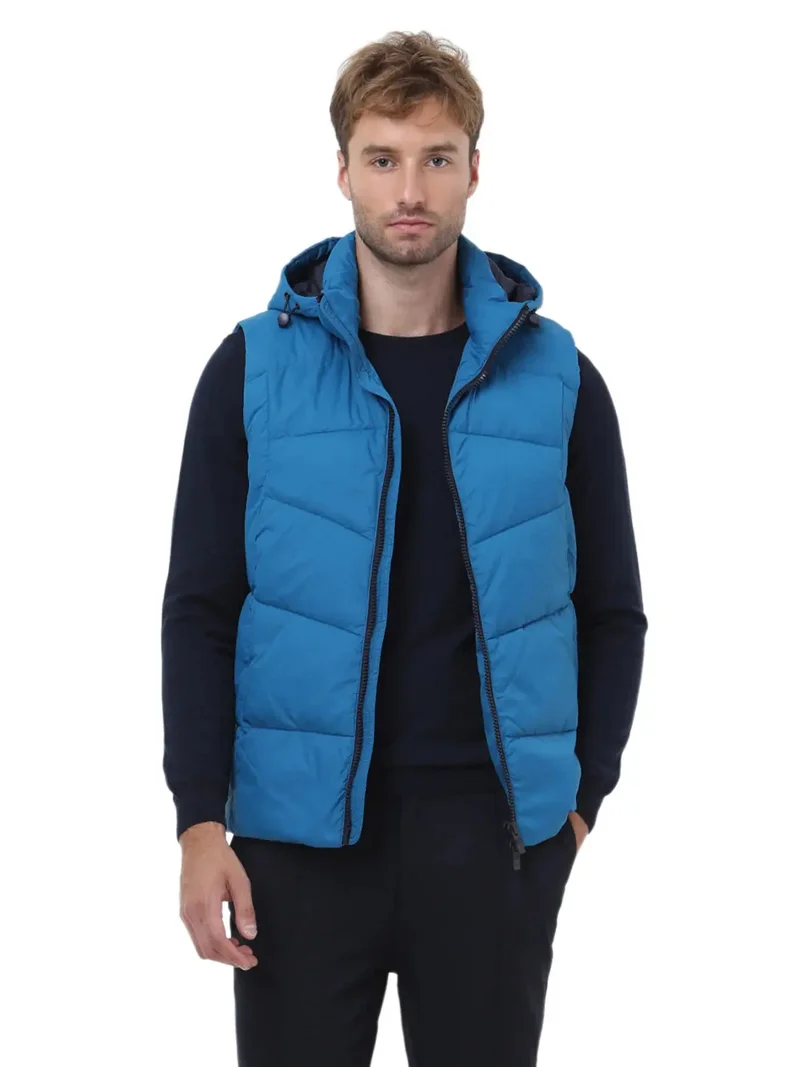 كيب سترة ساكس العادية ذات القلنسوة المصنوعة من نسيج منفوخ