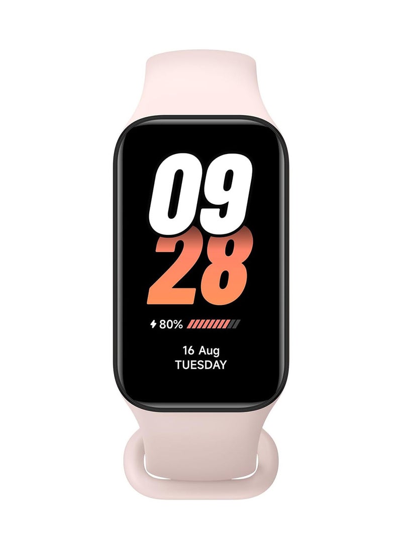 Xiaomi Smart Band 8 Active Vibrant 1.47" TFT Display 9.99mm Ultra-Slim Body 5ATM Water Resistant 14 Days Battery Life GPS 100+ Workout Mode Full Scale Fitness Tracking Pink - Image 1
