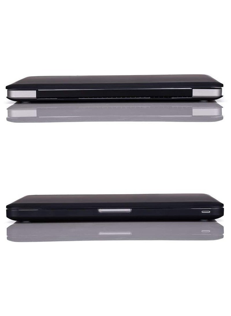 Generic - Hard Shell Case Cover Compatible for Older Version MacBook Pro 15.4 Inch with CD-ROM Models A1286 Release 2009 20102011 Black - Image 1