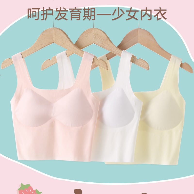 Developmental Girls' Underwear Summer Ultra-Thin Girls' Bra Seamless Vest Comfortable Breathable Sports Children'S Tube Top - Image 3