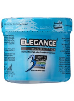 Elegance Triple Action Styling Hair Gel Blue 500ml  - Image 2
