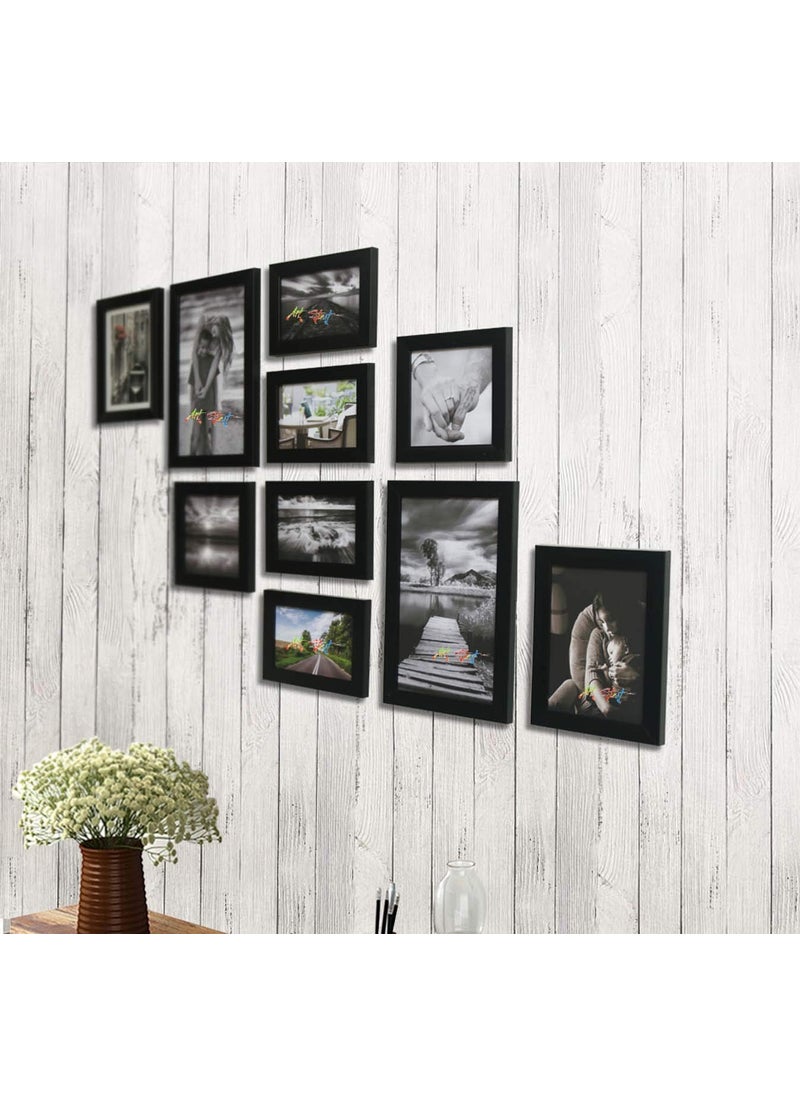 Art Street - Art Street Varying Black Photo frame collection - Set of 10 individual photo frames - Image 1