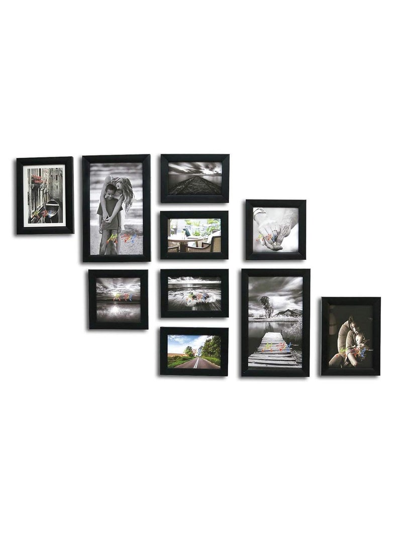Art Street - Art Street Varying Black Photo frame collection - Set of 10 individual photo frames - Image 1