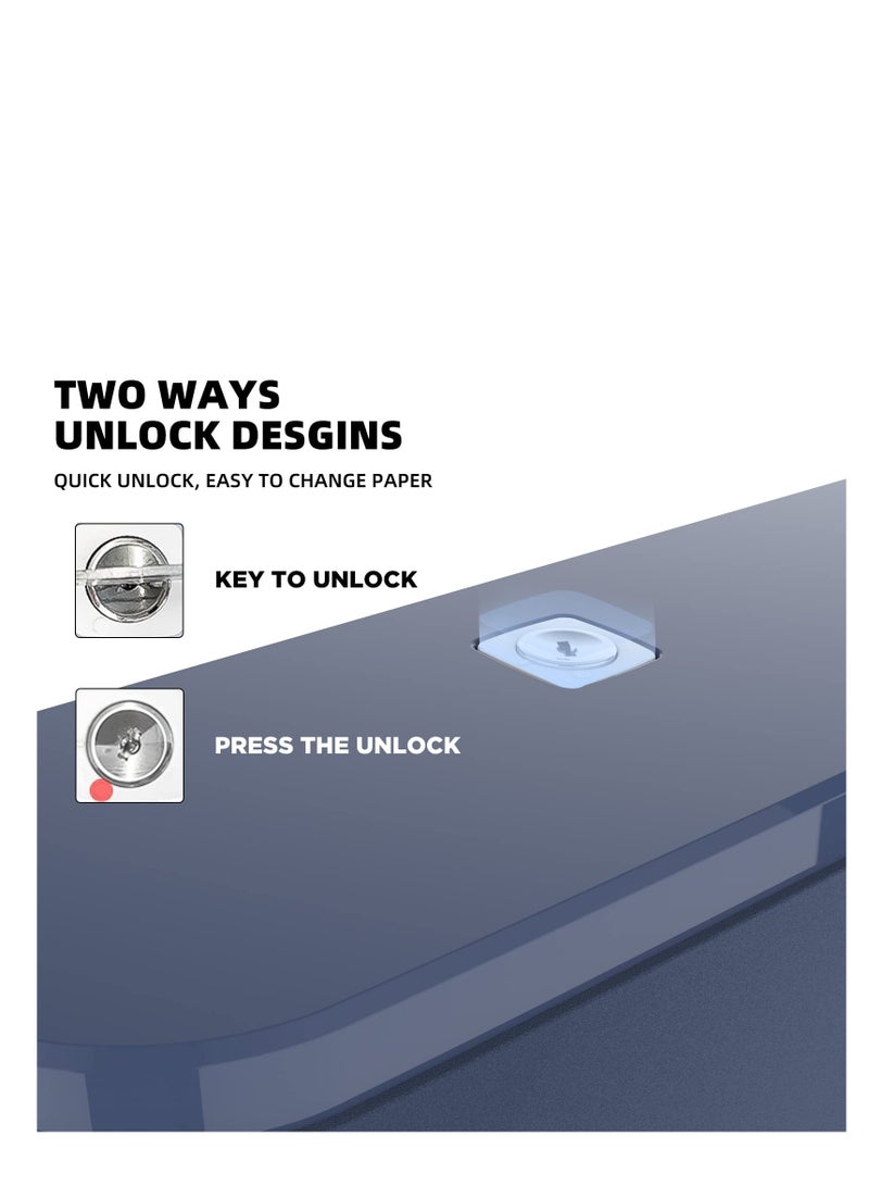 SYOSI Tissue Dispenser Wall-mounted Bathroom Tissue Dispenser Tissue Box Holder No Drilling Waterproof Multifold Commercial Tissue Holder for Home Kitchen Office Bathroom Toilet - Image 5