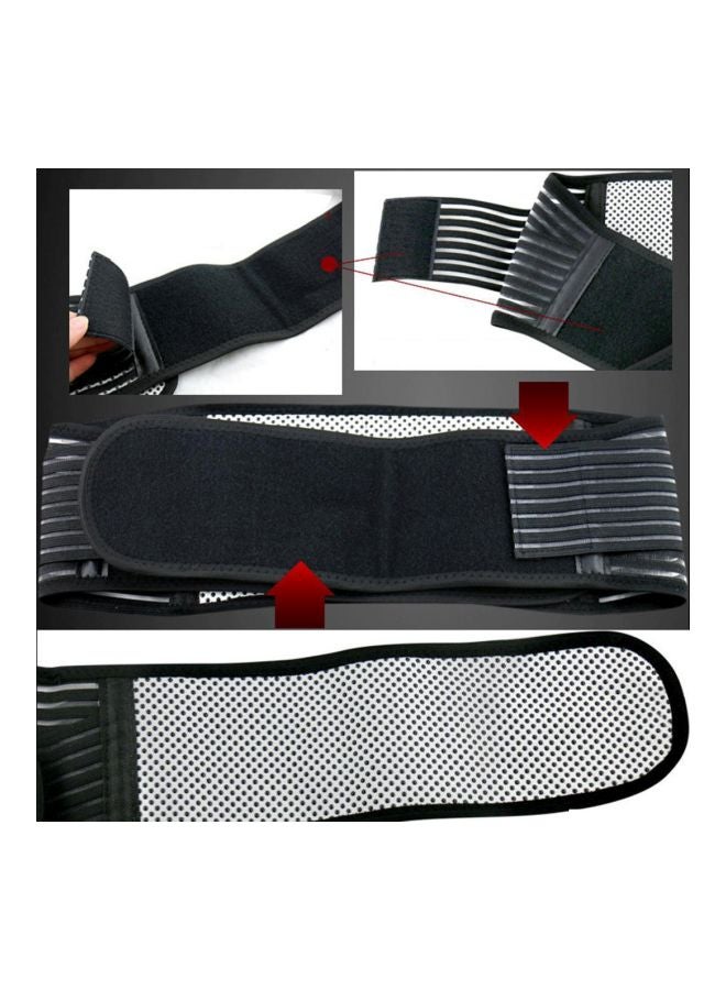 Magnetic Heat Waist Support Belt L M Black (fish ribbon waist protector) - Image 4