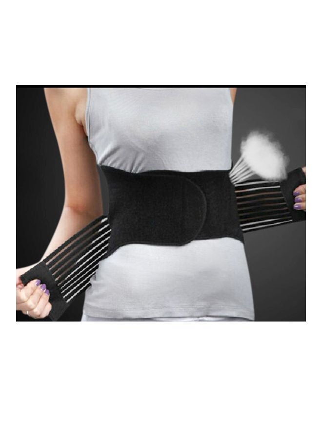 Magnetic Heat Waist Support Belt L M Black (fish ribbon waist protector) - Image 3
