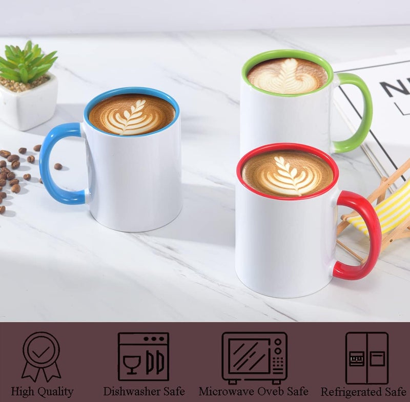 ABBSH Sublimation Mugs, 15oz, 6 Assorted Colors 12Pack - Image 5