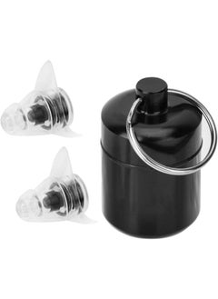 klarako Ear Plugs Noise Reduction, High Fidelity 27dB Anti-Noise Earplugs Concert Music Festival Hearing Protection(Ear Plugs +Box) (Black)  - Image 1