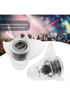 klarako Ear Plugs Noise Reduction, High Fidelity 27dB Anti-Noise Earplugs Concert Music Festival Hearing Protection(Ear Plugs +Box) (Black)  - Image 2