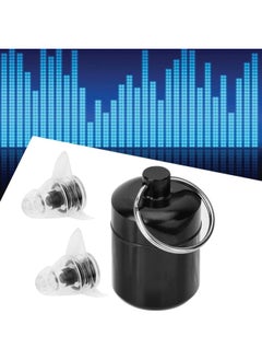 klarako Ear Plugs Noise Reduction, High Fidelity 27dB Anti-Noise Earplugs Concert Music Festival Hearing Protection(Ear Plugs +Box) (Black)  - Image 5