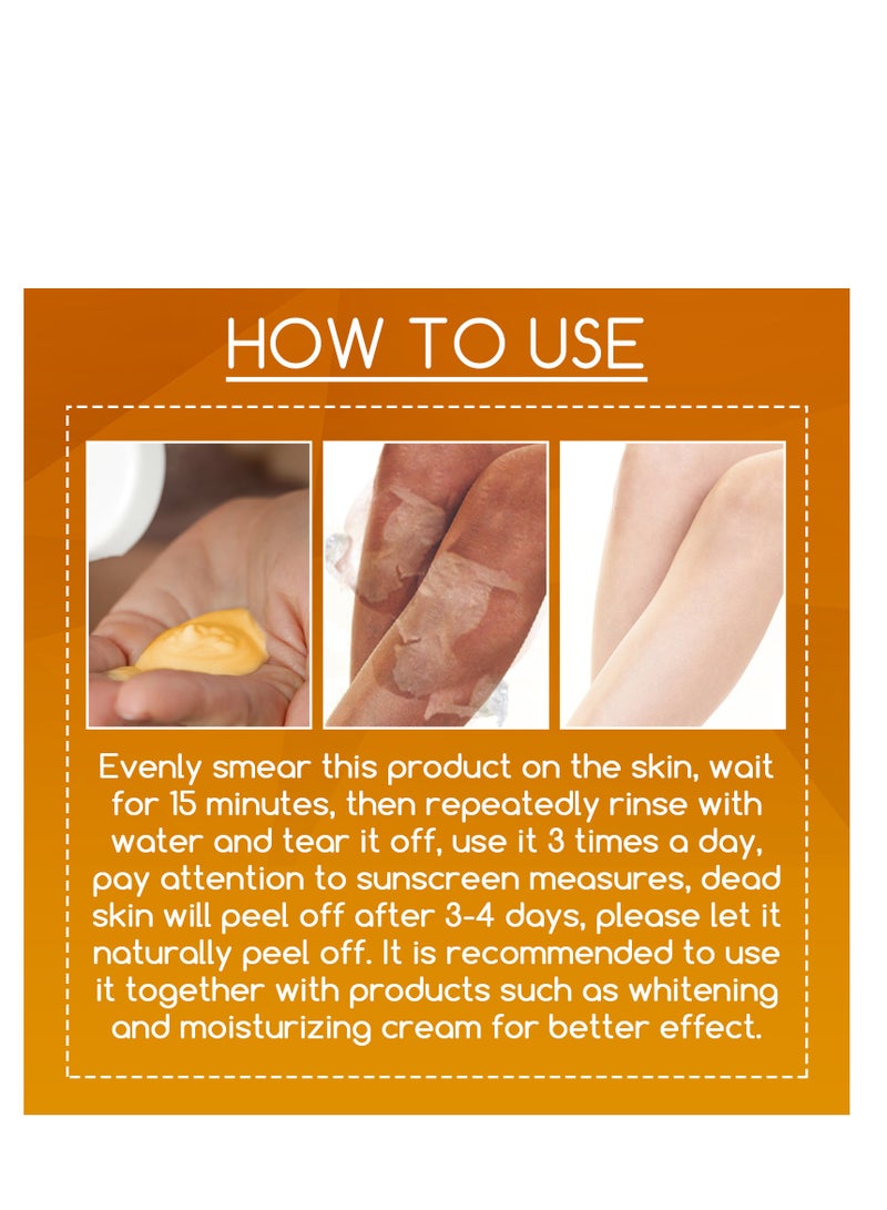 OUHOE Orange Peel Body Lotion Gentle Skin Exfoliation Fading Dark Spots Whitening Skin Moisturizing Care Solution 100ml - Image 4