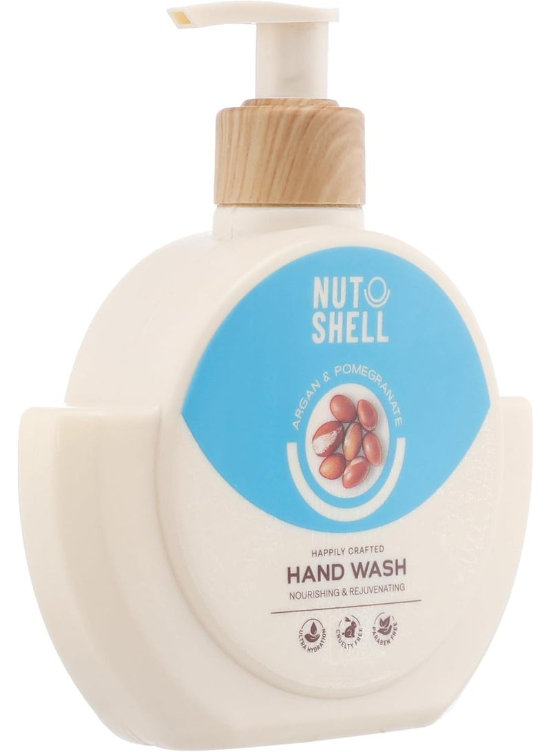 NUTSHELL Hand Wash With Argan & Pomegranate 375ml - Image 2