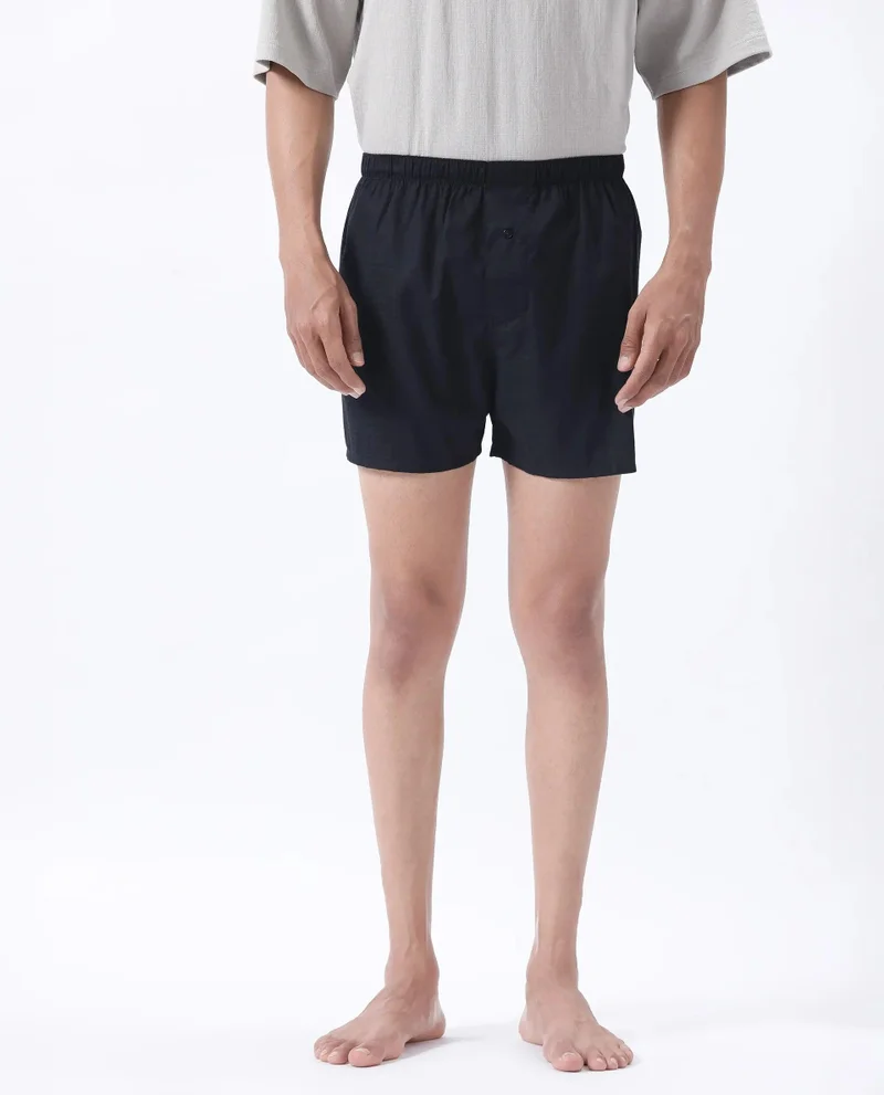 رير رابِت Men's Lyocell Button Closure Boxer