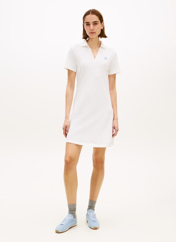 TOMMY HILFIGER 1985 Logo Embroidery Mini Polo Dress - Image 1