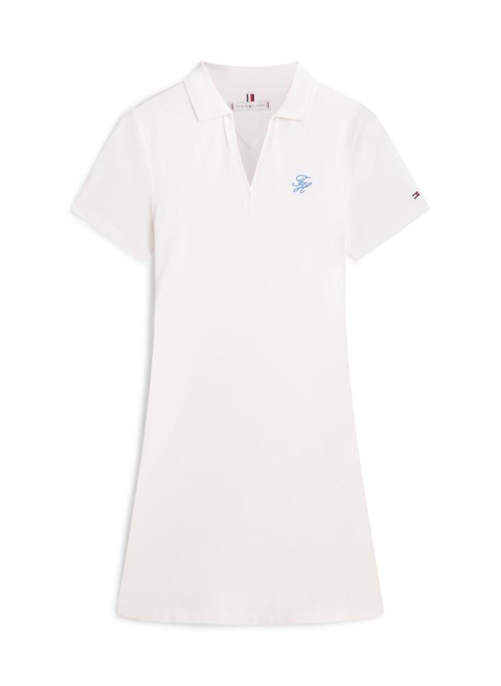 TOMMY HILFIGER 1985 Logo Embroidery Mini Polo Dress - Image 5