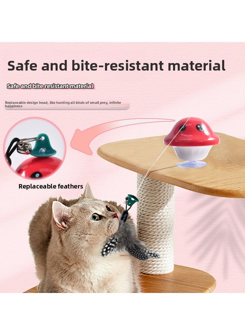 Hot - selling Hit! Retractable Cat Teaser with Replaceable Feather Heads - A Must - have for Cats' Self - entertainment and Boredom - relief